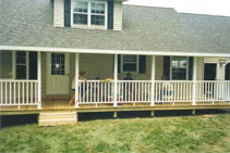 finished roof and porch